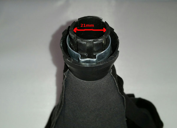 SCHALTKNAUF + SCHALTSACK passend für SEAT Toledo SEAT Leon / 5 oder 6 Gang /21mm