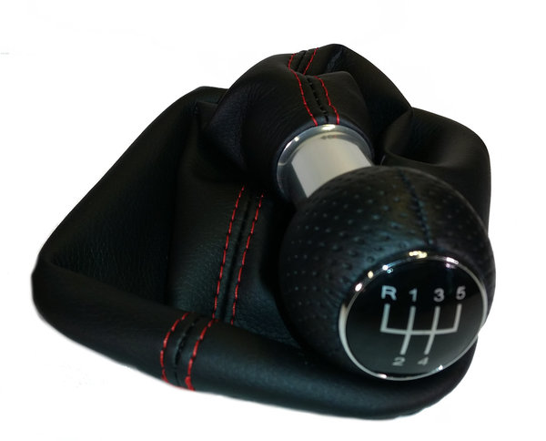 SCHALTKNAUF + SCHALTSACK passend für SEAT Toledo SEAT Leon / 5 oder 6 Gang /21mm